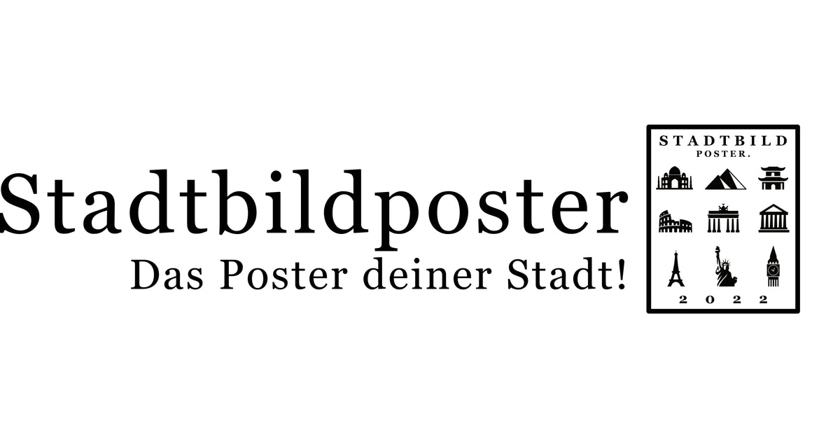 Als Skyline oder im Raster - das Poster deiner Stadt! – stadtbildposter.de